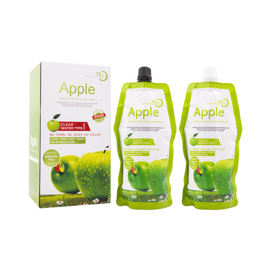 Ammonia Free Apple Fruit Magic Hair Dye Cream Clear Water Type for Men and Women Fast Cover White/Gray Hair Black Hair Dye
